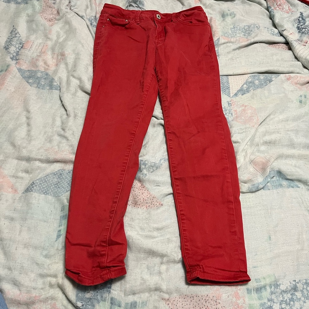 Vibrant Red Pants